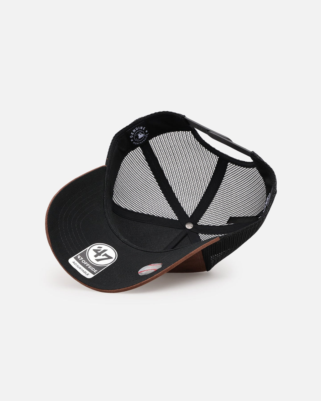47 Brand Detroit Tigers 'Tonal Suede' '47 Offside Trucker Snapback Chocolate