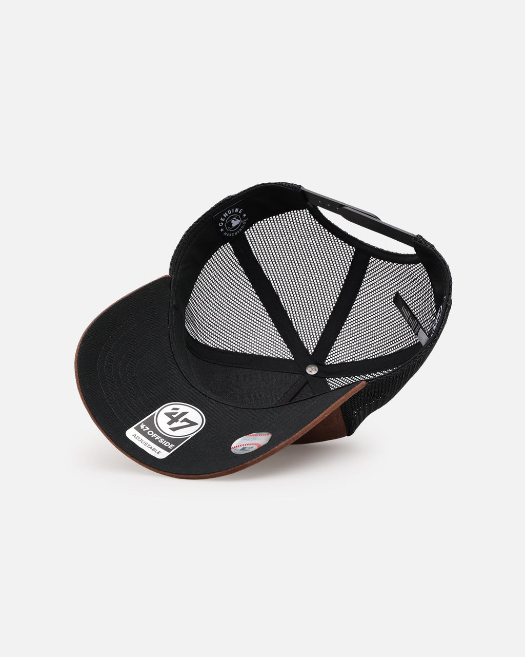 47 Brand Houston Astros 'Tonal Suede' '47 Offside Trucker Snapback Chocolate