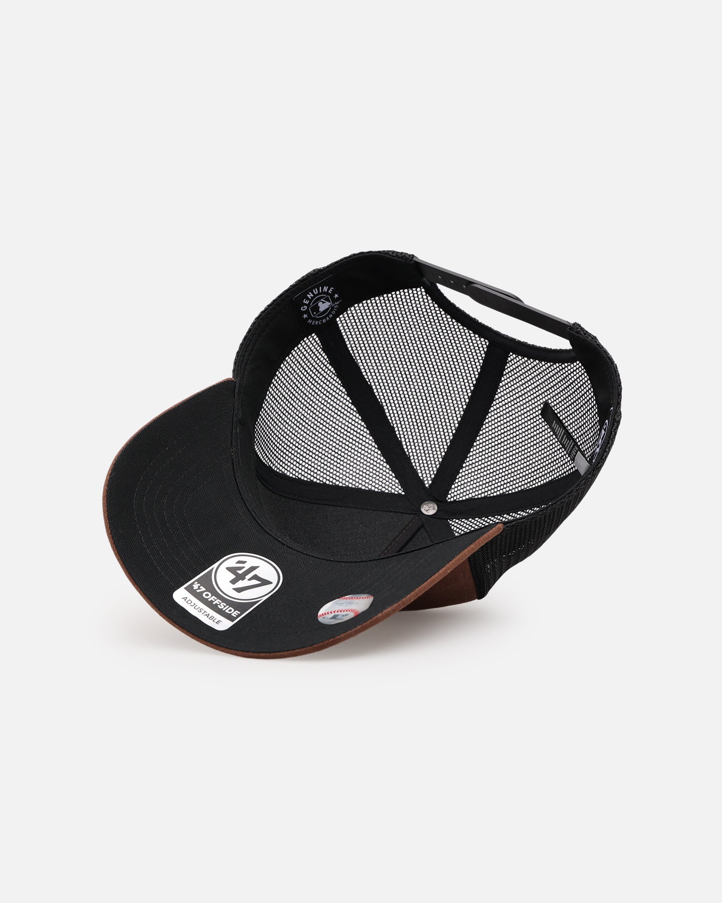 47 Brand Houston Astros 'Tonal Suede' '47 Offside Trucker Snapback Chocolate