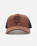 47 Brand San Francisco Giants 'Tonal Suede' '47 Offside Trucker Snapback Chocolate
