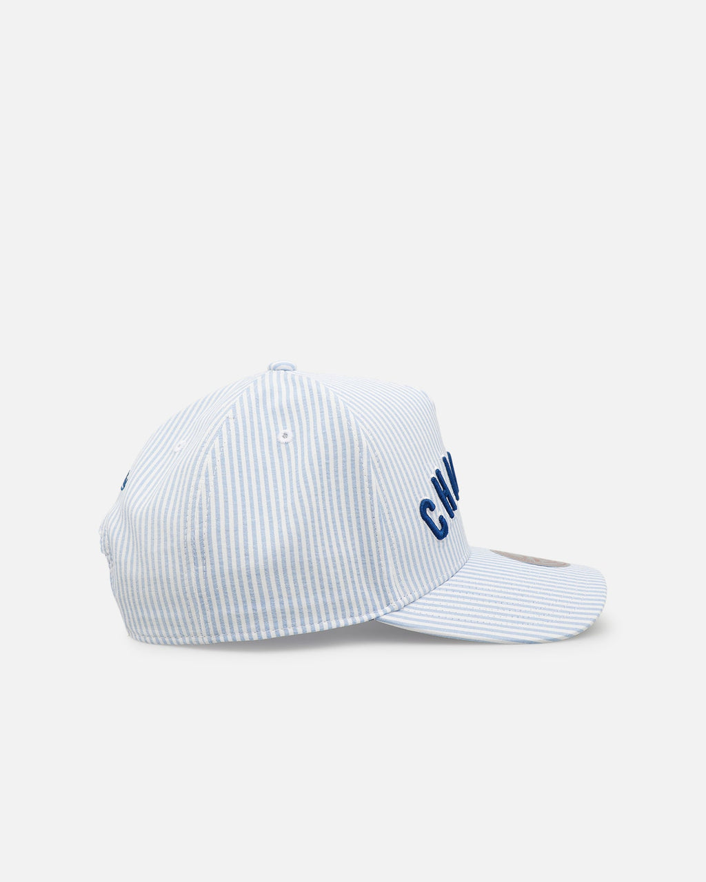 Mitchell & Ness Chicago Cubs 'Seersucker' Pro Pinch Snapback Blue/White