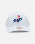 Mitchell & Ness Los Angeles Dodgers 'Seersucker' Pro Pinch Snapback Blue/White
