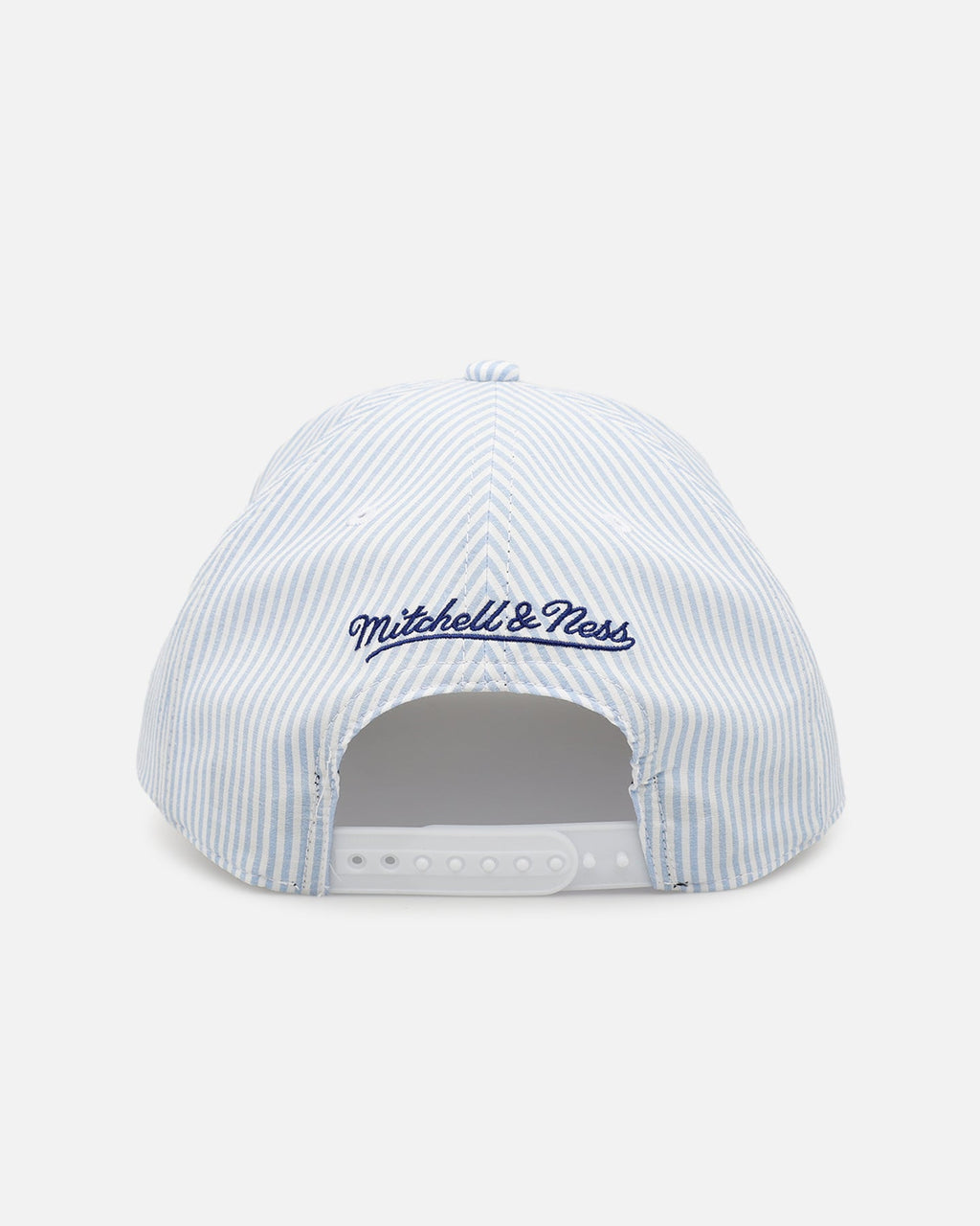 Mitchell & Ness Los Angeles Lakers 'Seersucker' Pro Pinch Snapback Blue/White