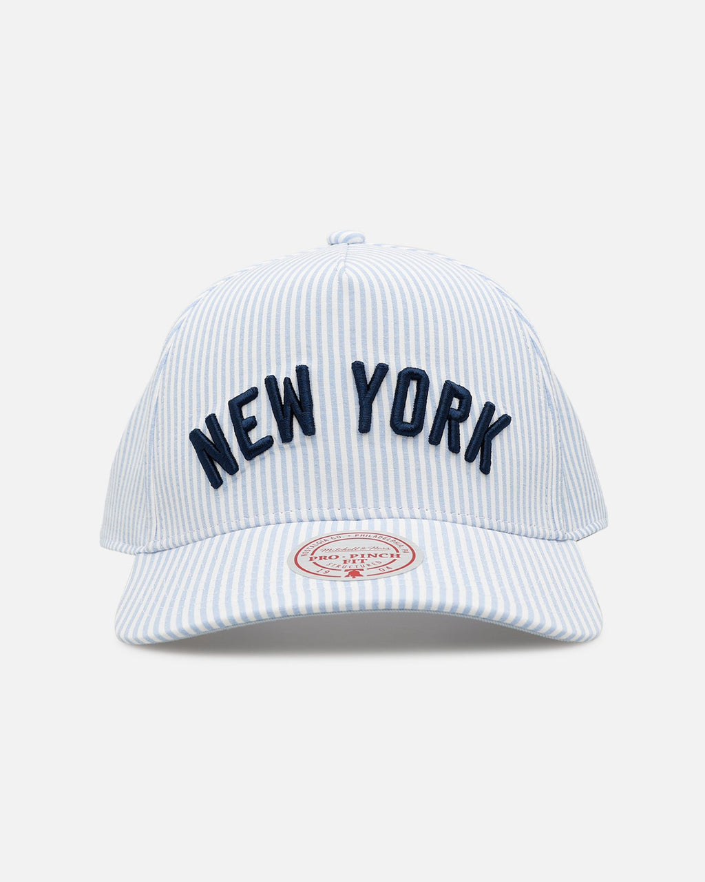 Mitchell & Ness New York Yankees 'Seersucker' Pro Pinch Snapback Blue/White