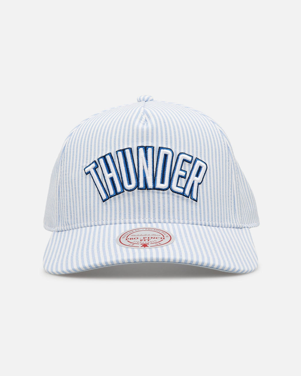 Mitchell & Ness Oklahoma City Thunder 'Seersucker' Pro Pinch Snapback Blue/White