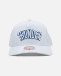 Mitchell & Ness Oklahoma City Thunder 'Seersucker' Pro Pinch Snapback Blue/White