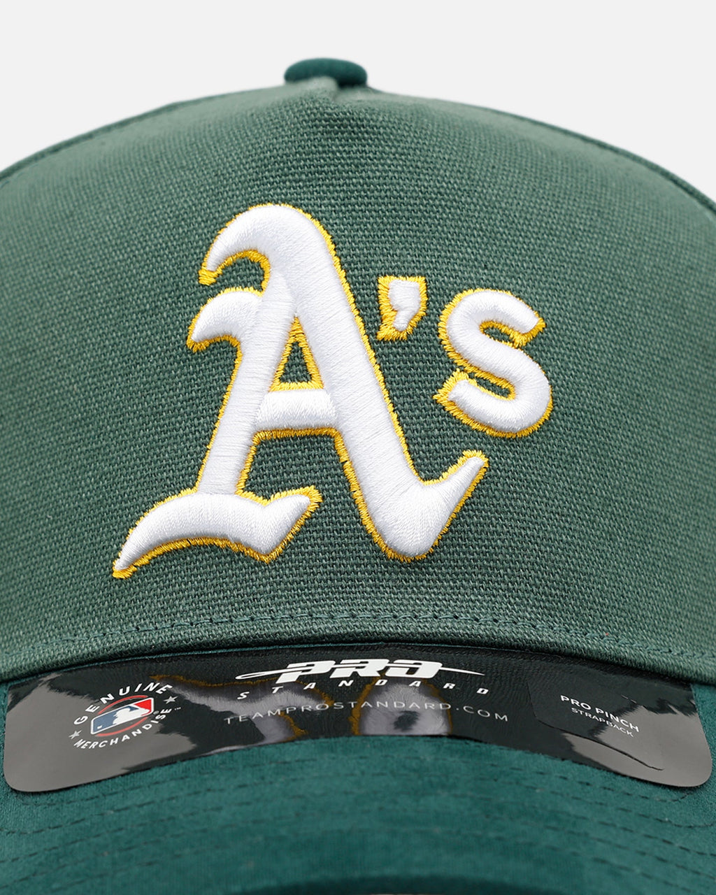 Pro Standard Oakland Athletics 'Team Color Suede' Pro Pinch Strapback Official Team Color