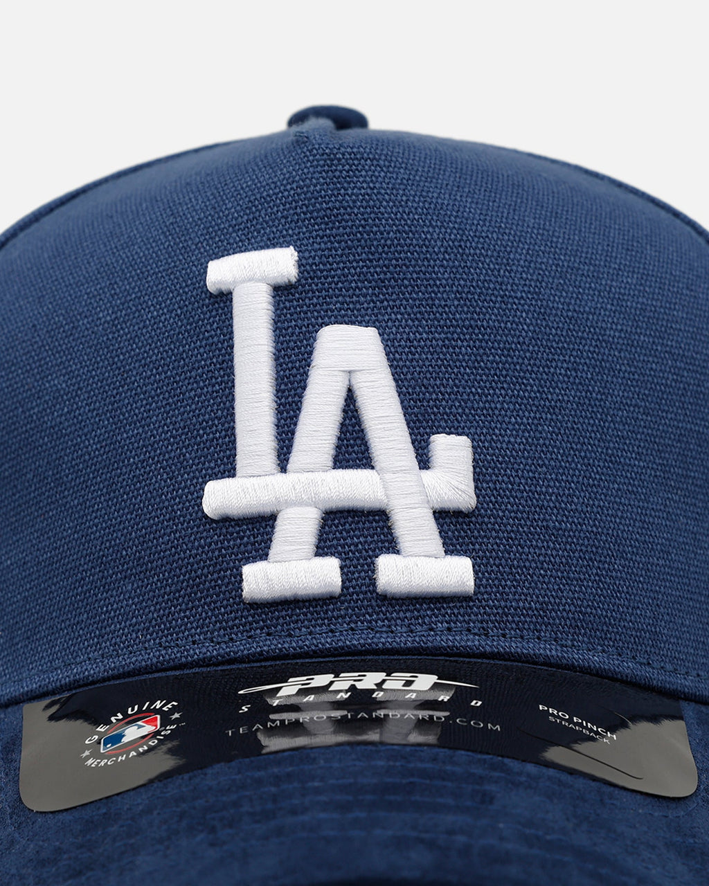 Pro Standard Los Angeles Dodgers 'Team Color Suede' Pro Pinch Strapback Official Team Color