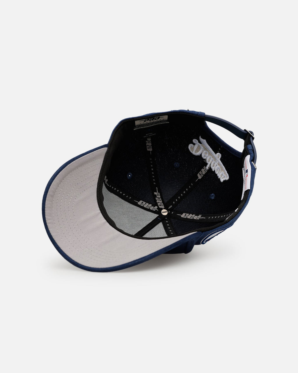 Pro Standard Los Angeles Dodgers 'Team Color Suede' Pro Pinch Strapback Official Team Color