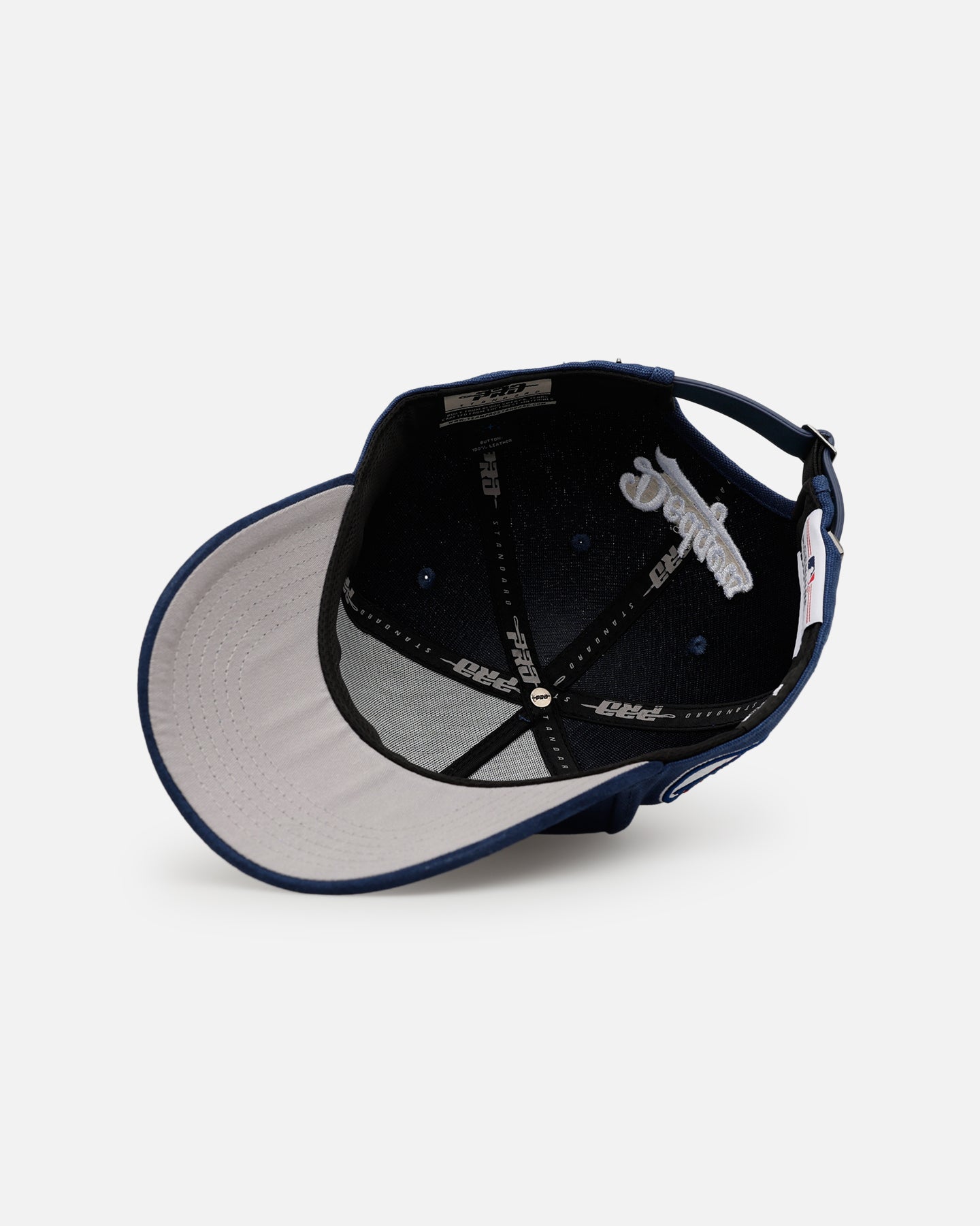 Pro Standard Los Angeles Dodgers 'Team Color Suede' Pro Pinch Strapback Official Team Color