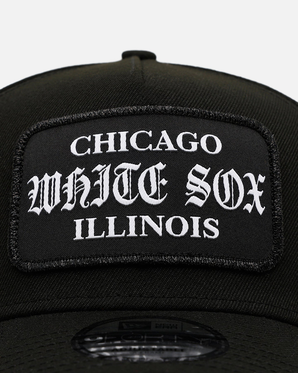 New Era Chicago White Sox 'Gothic Patch' 9FORTY A-Frame Snapback Black