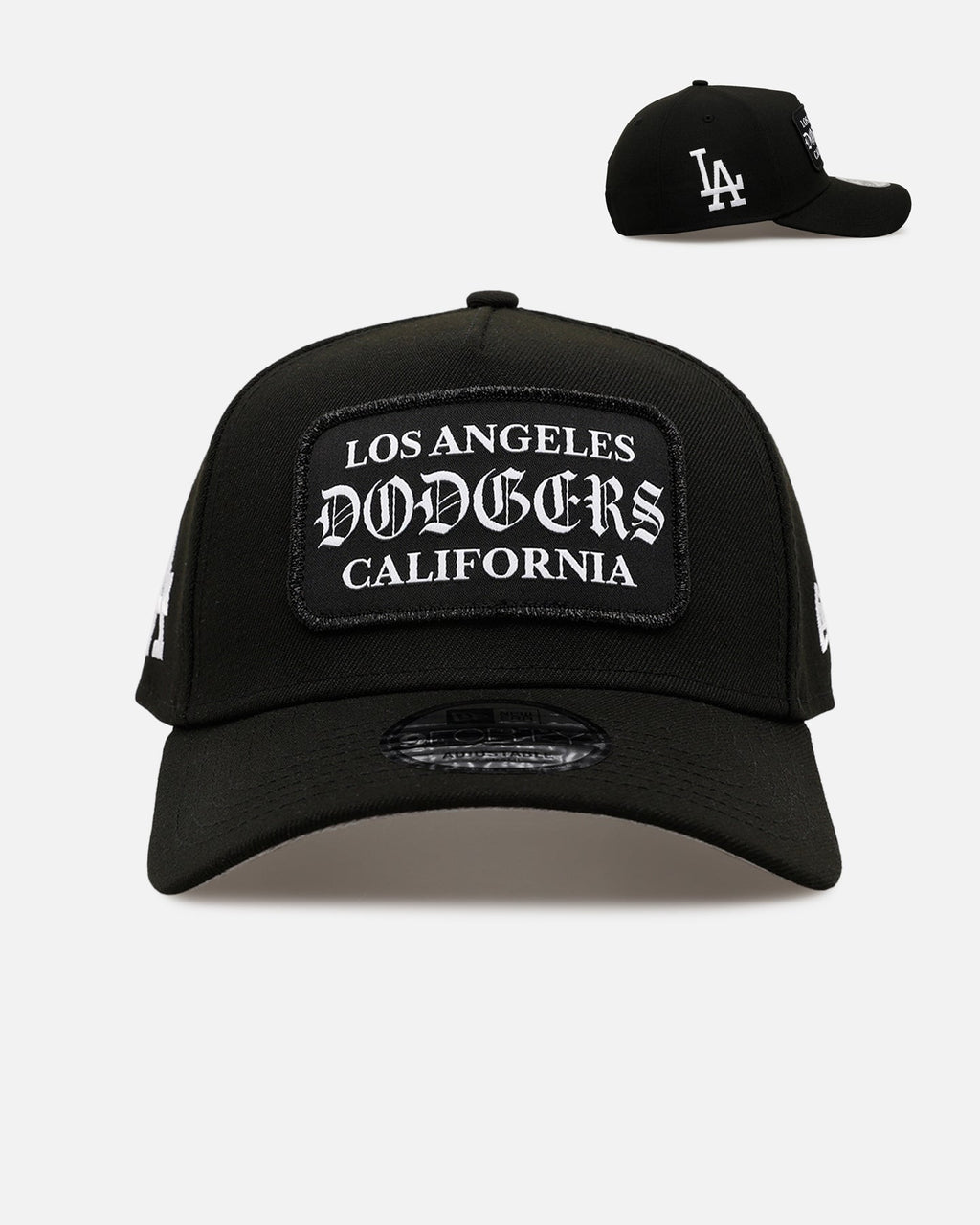New Era Los Angeles Dodgers 'Gothic Patch' 9FORTY A-Frame Snapback Black