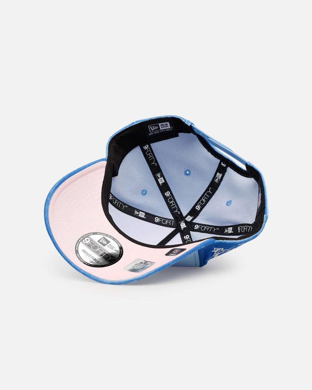 New Era Detroit Lions 'Sky Velvet' 9FORTY A-Frame Snapback Sky Blue