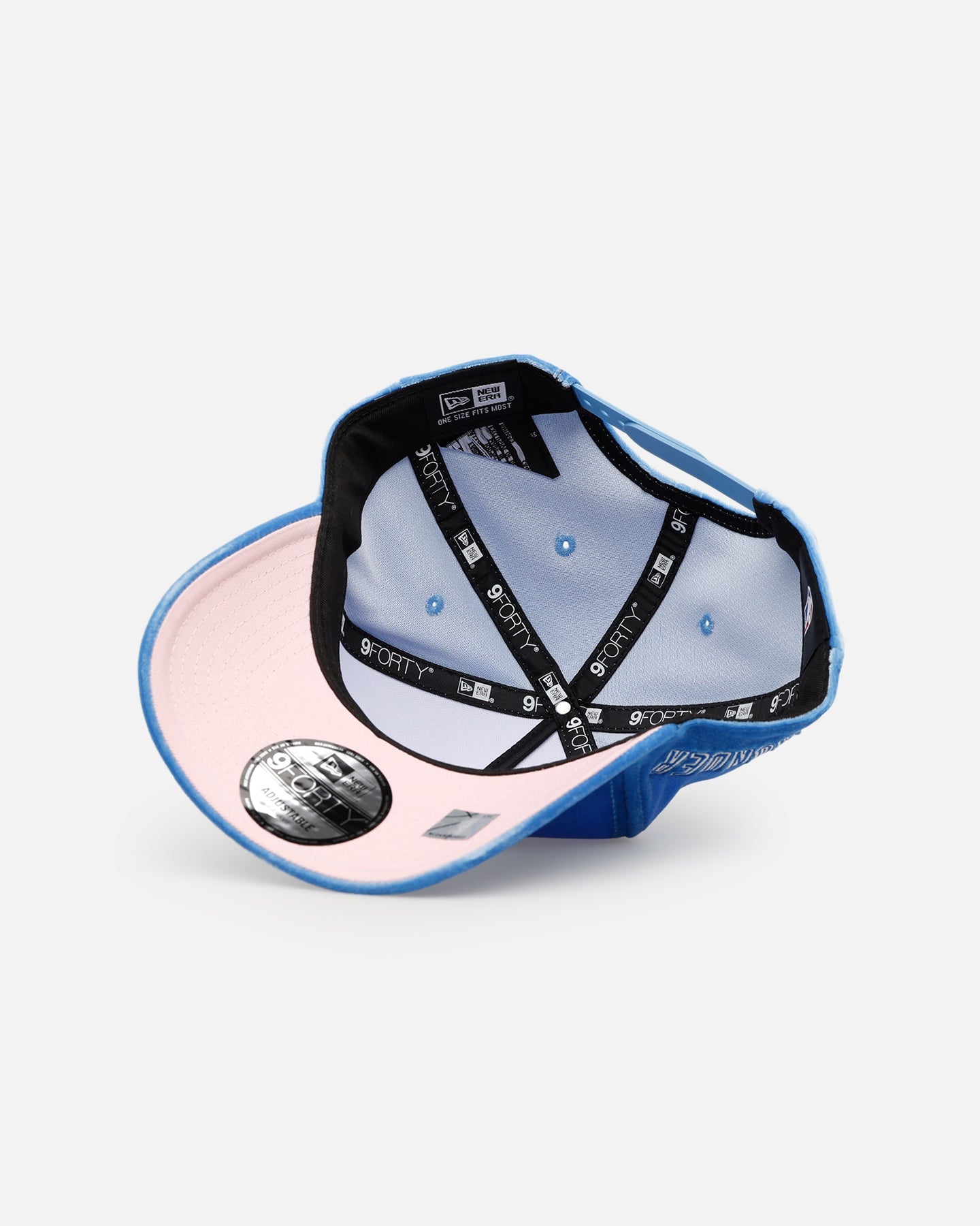 New Era Oklahoma City Thunder 'Sky Velvet' 9FORTY A-Frame Snapback Sky Blue