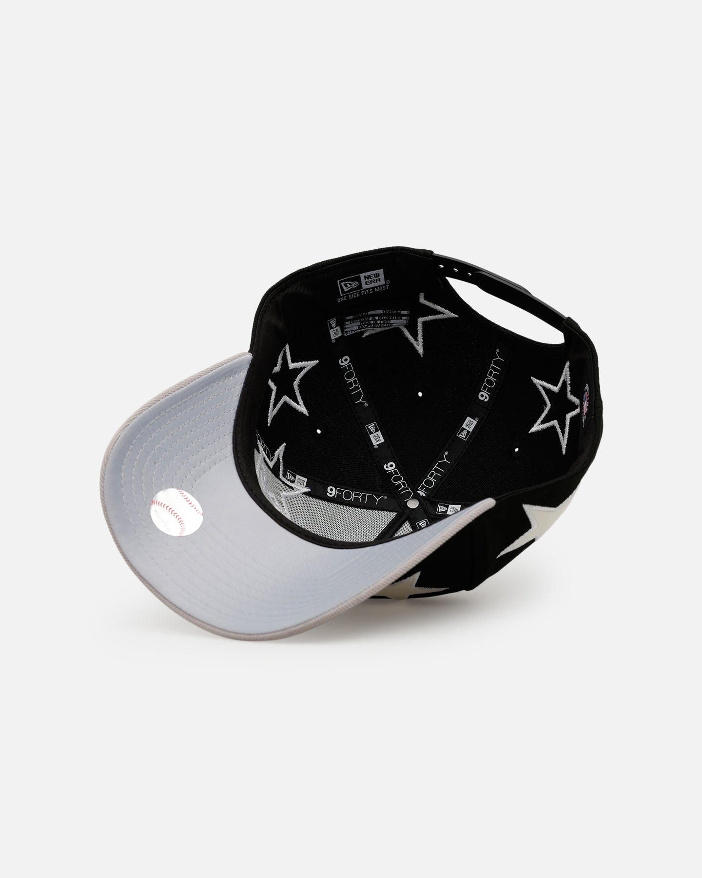 New Era Atlanta Braves 'Stars' 9FORTY A-Frame Snapback Black/Grey