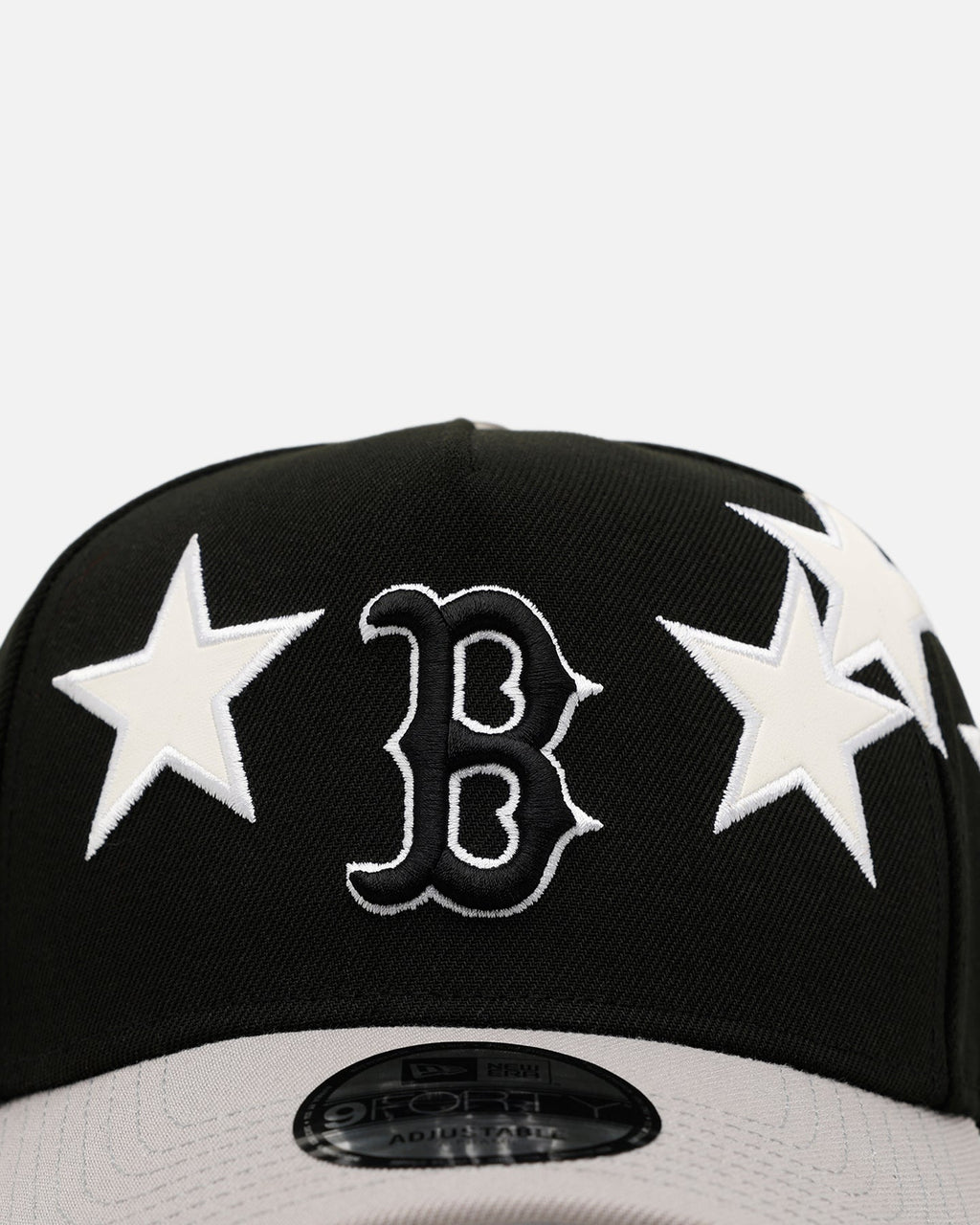 New Era Boston Red Sox 'Stars' 9FORTY A-Frame Snapback Black/Grey