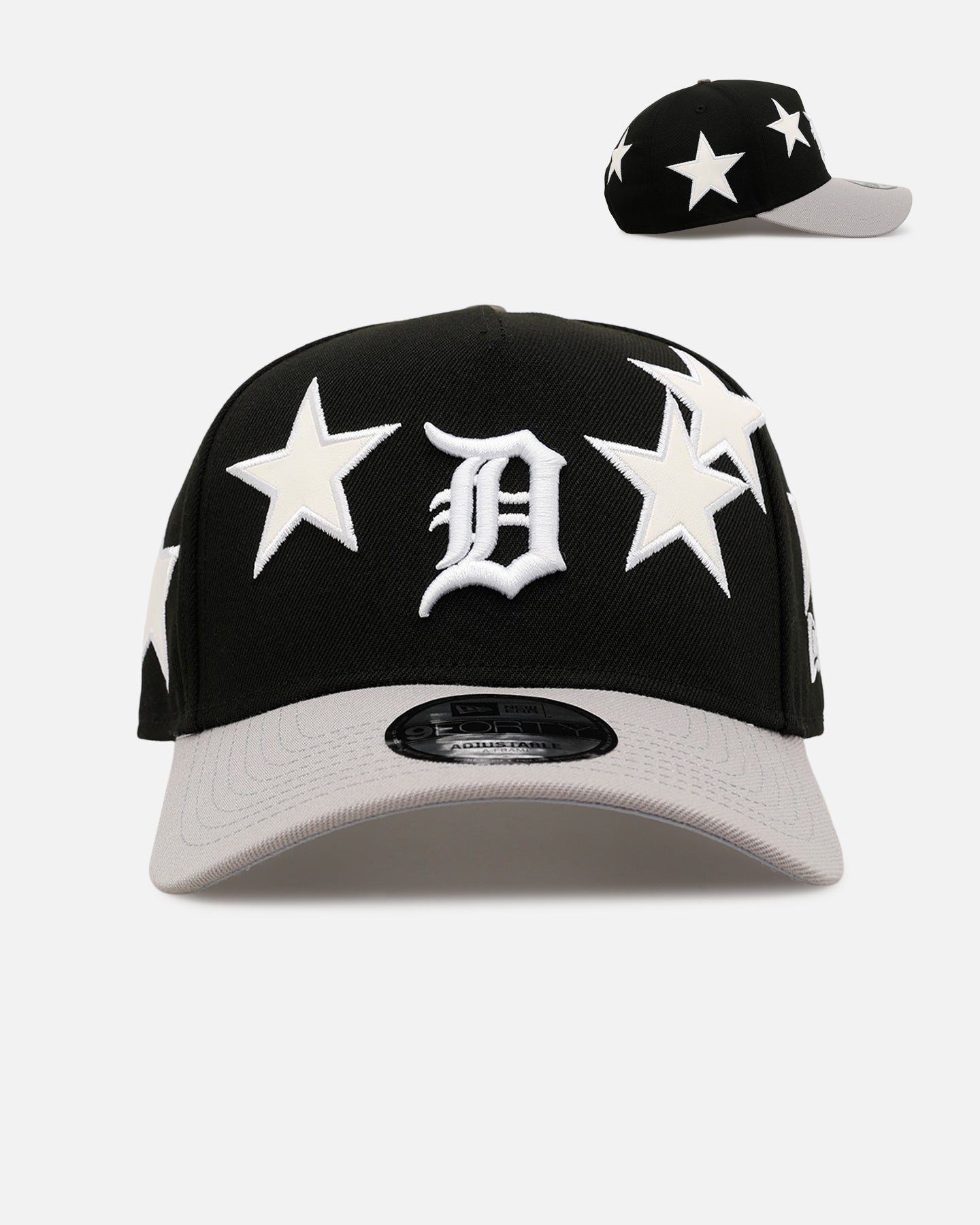 New Era Detroit Tigers 'Stars' 9FORTY A-Frame Snapback Black/Grey
