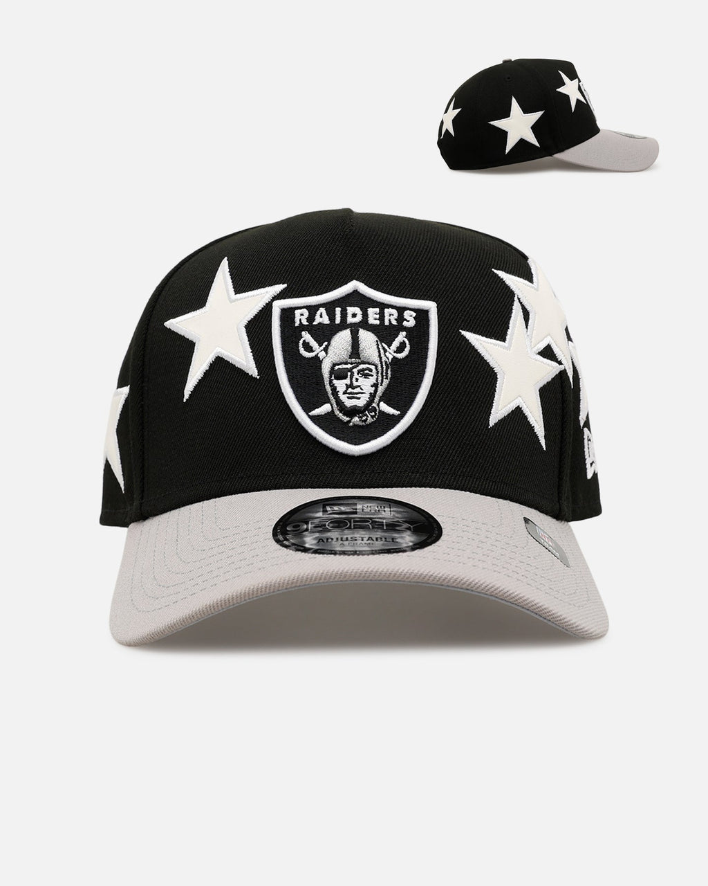 New Era Las Vegas Raiders 'Stars' 9FORTY A-Frame Snapback Black/Grey