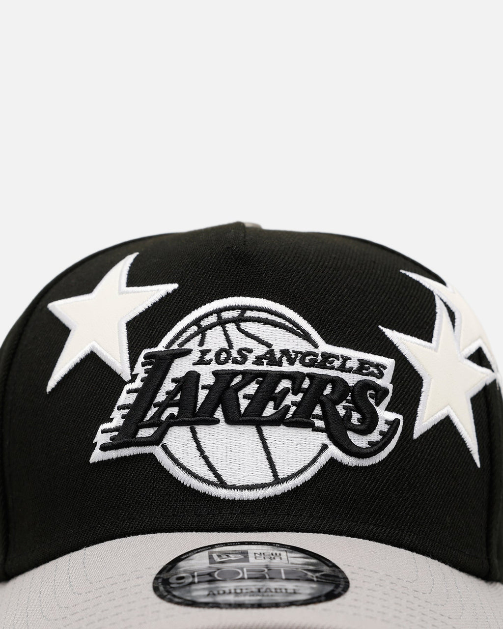 New Era Los Angeles Lakers 'Stars' 9FORTY A-Frame Snapback Black/Grey