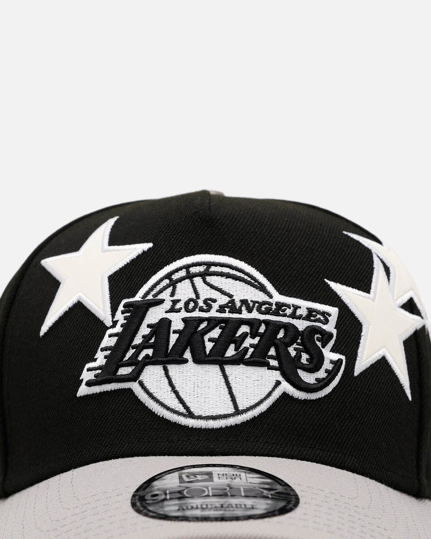 New Era Los Angeles Lakers 'Stars' 9FORTY A-Frame Snapback Black/Grey