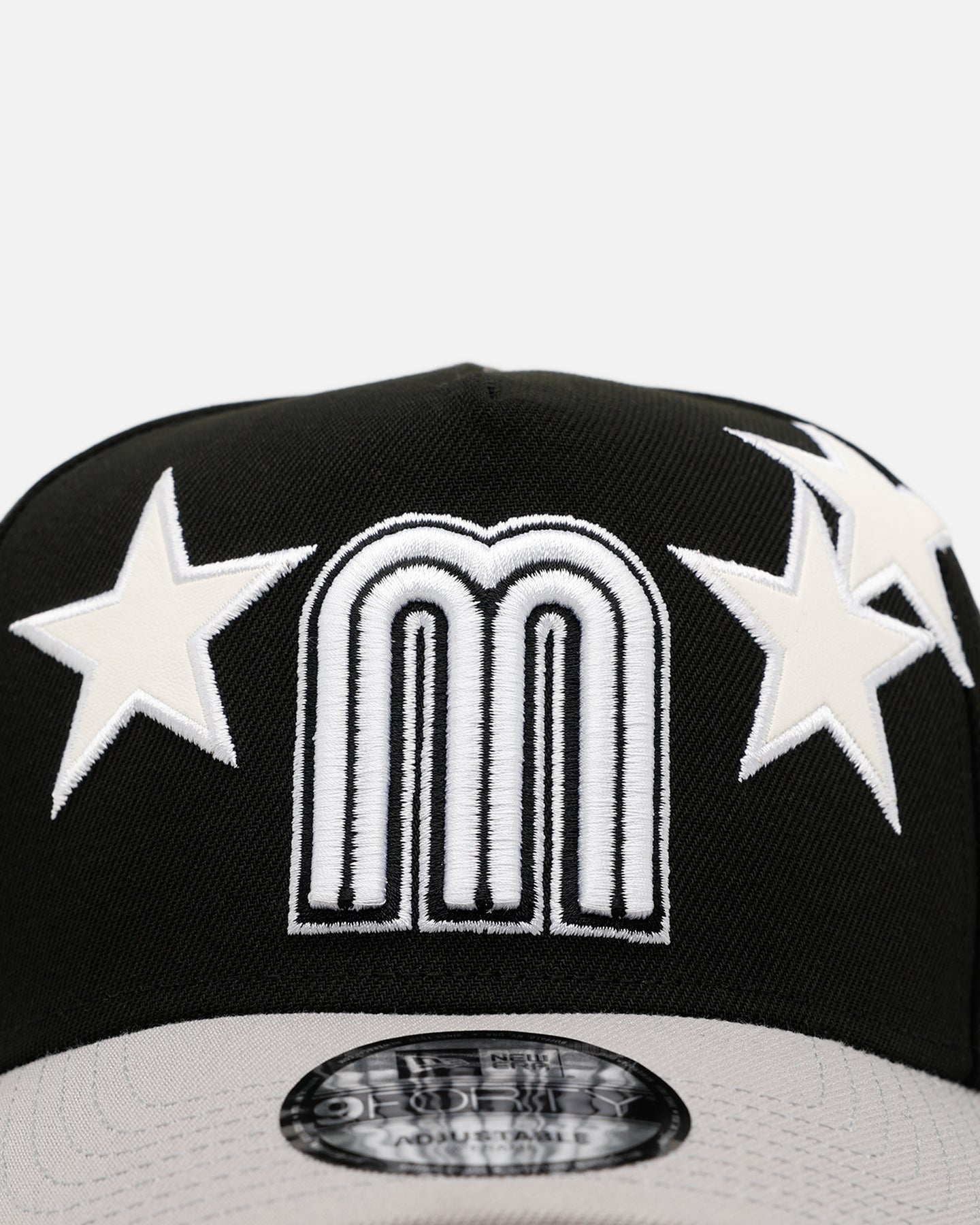New Era Mexico National Baseball Team 'Stars' 9FORTY A-Frame Snapback Black/Grey