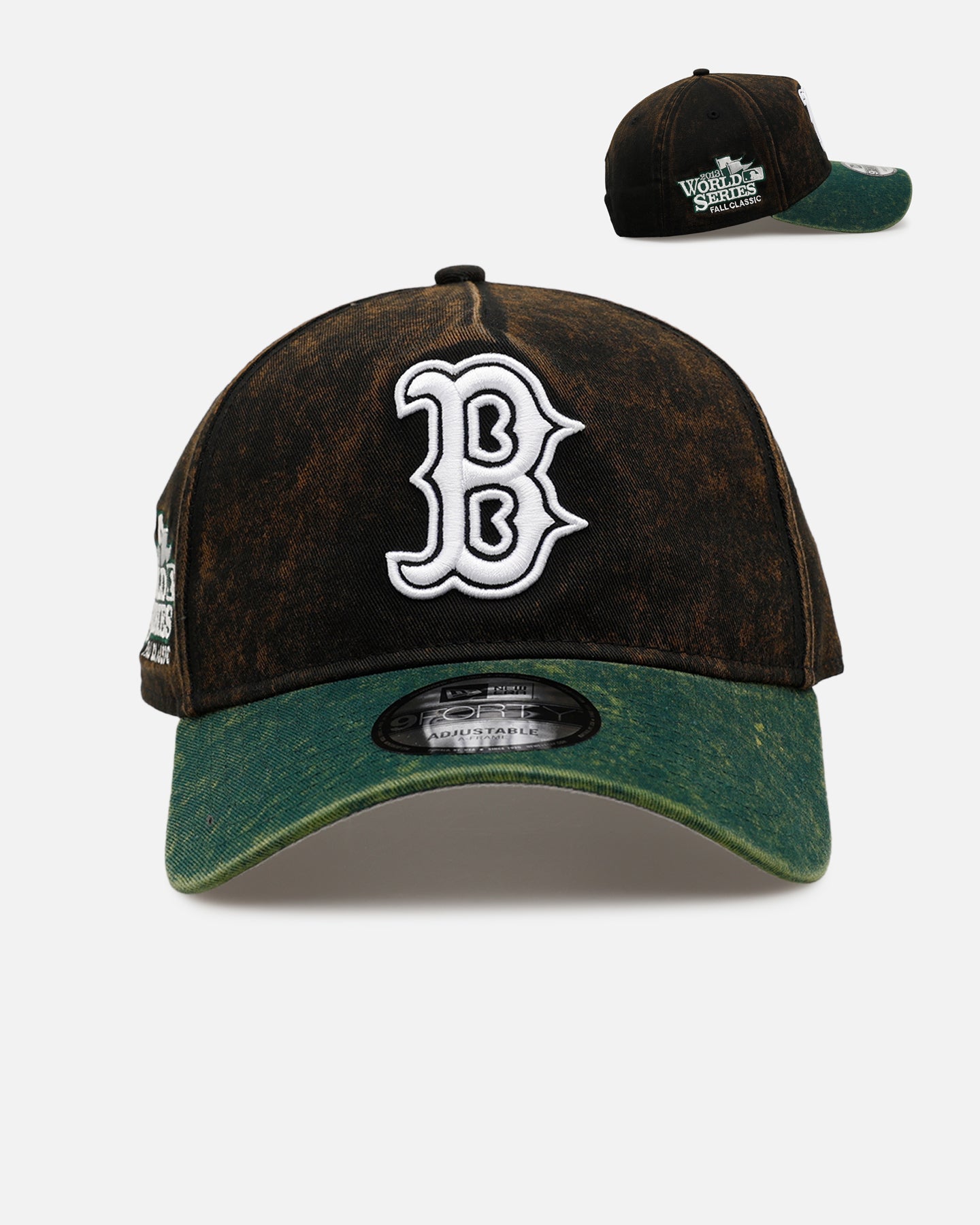 New Era Boston Red Sox 'Washed Green 2.0' 9FORTY A-Frame Snapback Black/Green