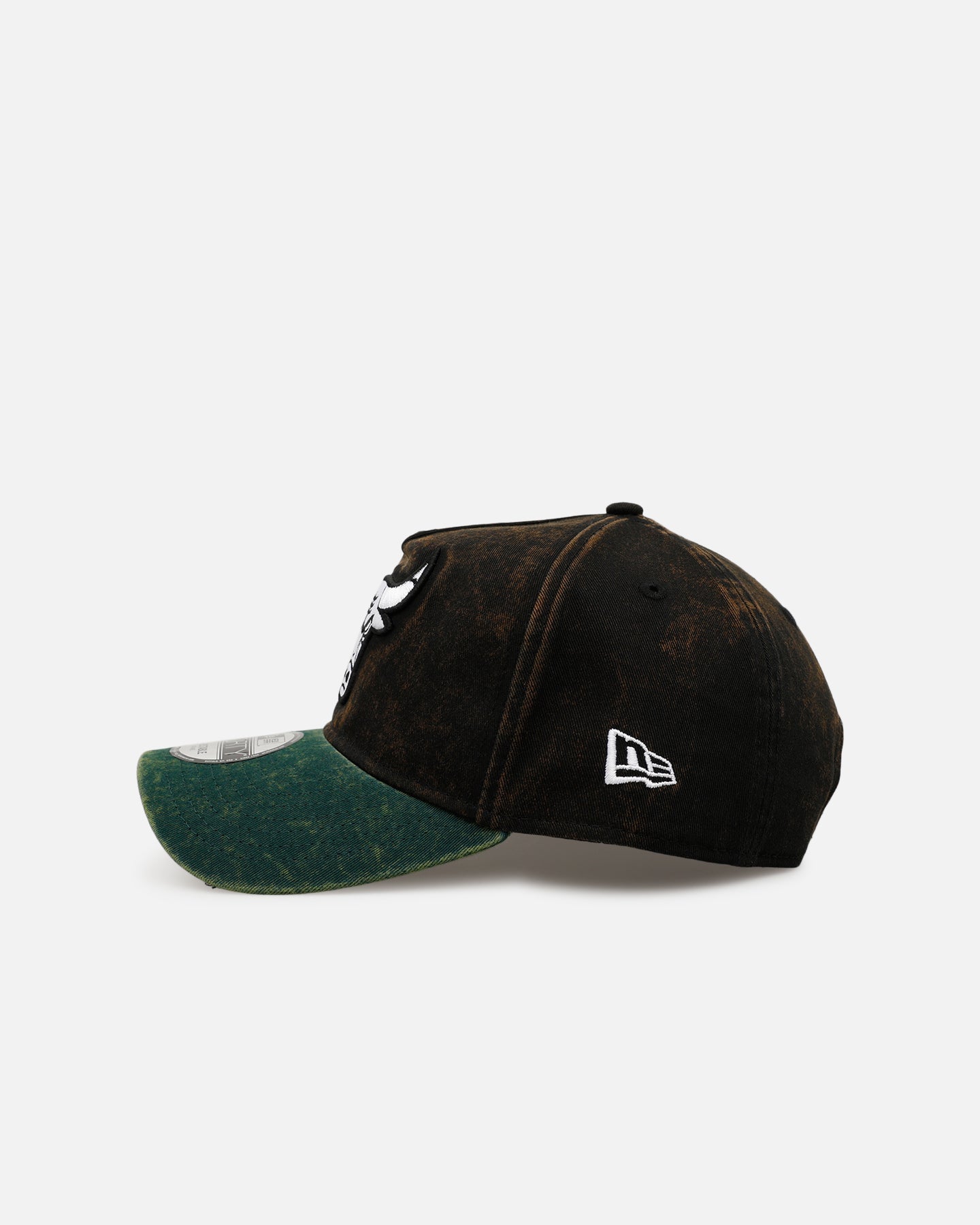 New Era Chicago Bulls 'Washed Green 2.0' 9FORTY A-Frame Snapback Black/Green