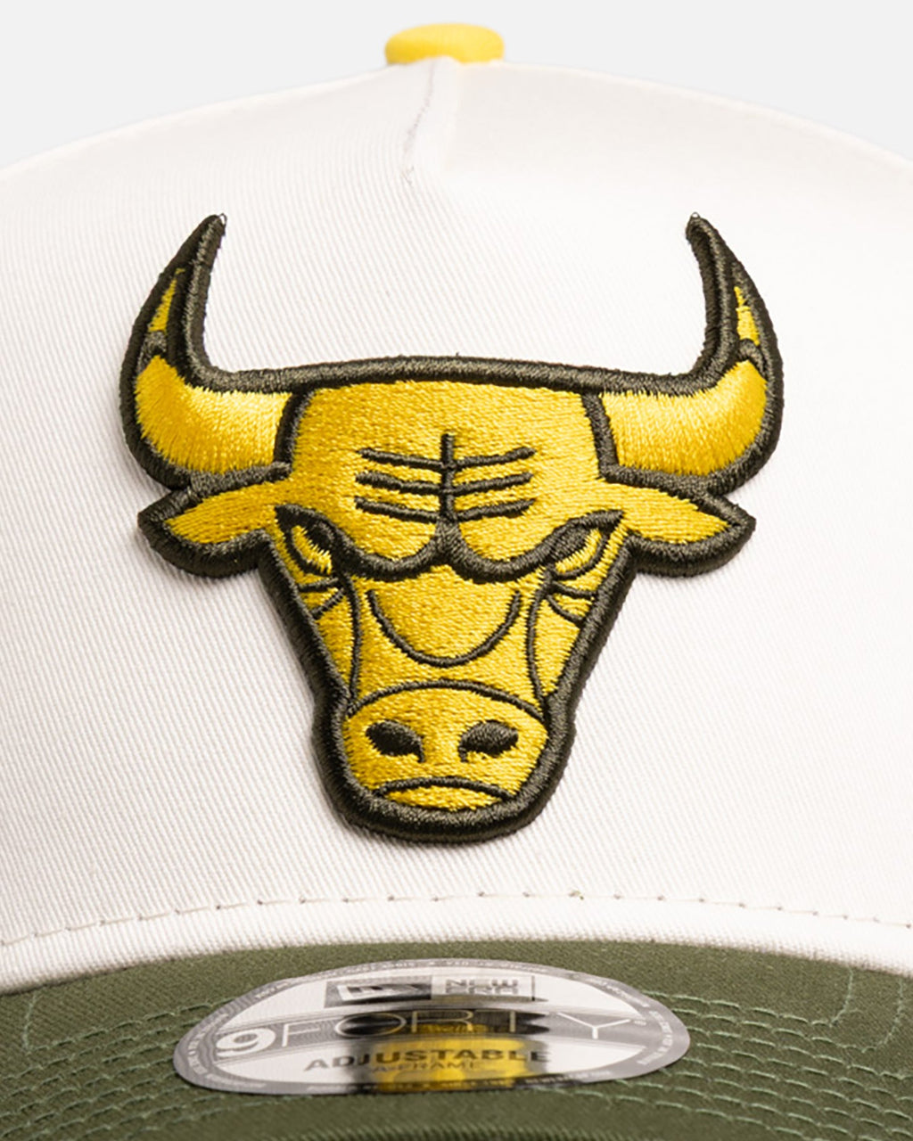 New Era Chicago Bulls 'Chrome Rig' 9FORTY A-Frame Snapback White/Yellow