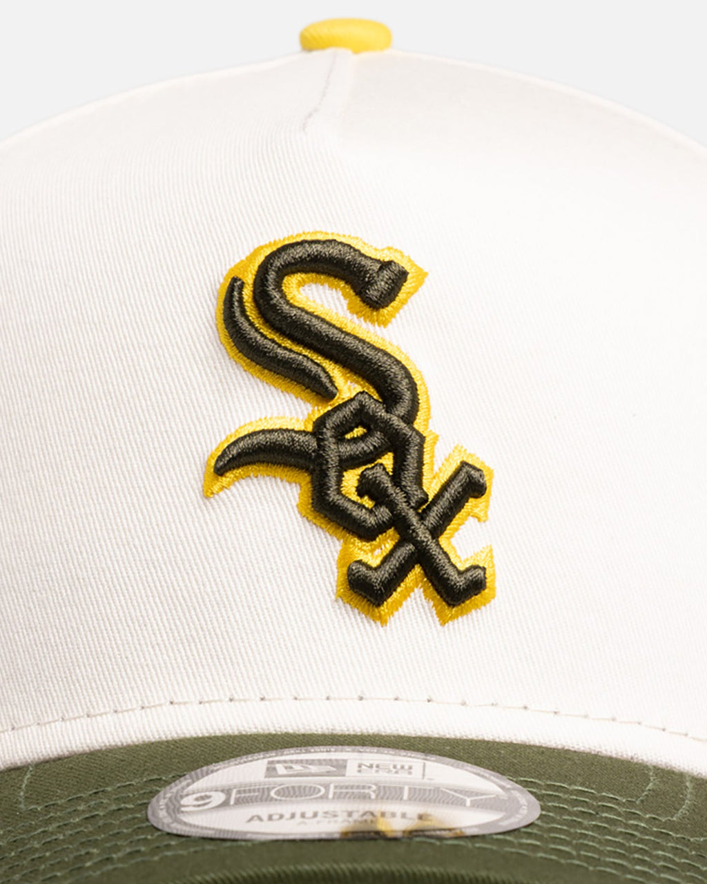 New Era Chicago White Sox 'Chrome Rig' 9FORTY A-Frame Snapback White/Yellow