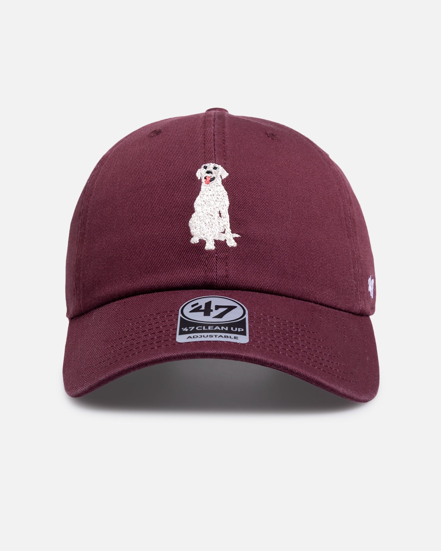 47 Brand Labrador Icon 47 Clean Up Strapback Maroon