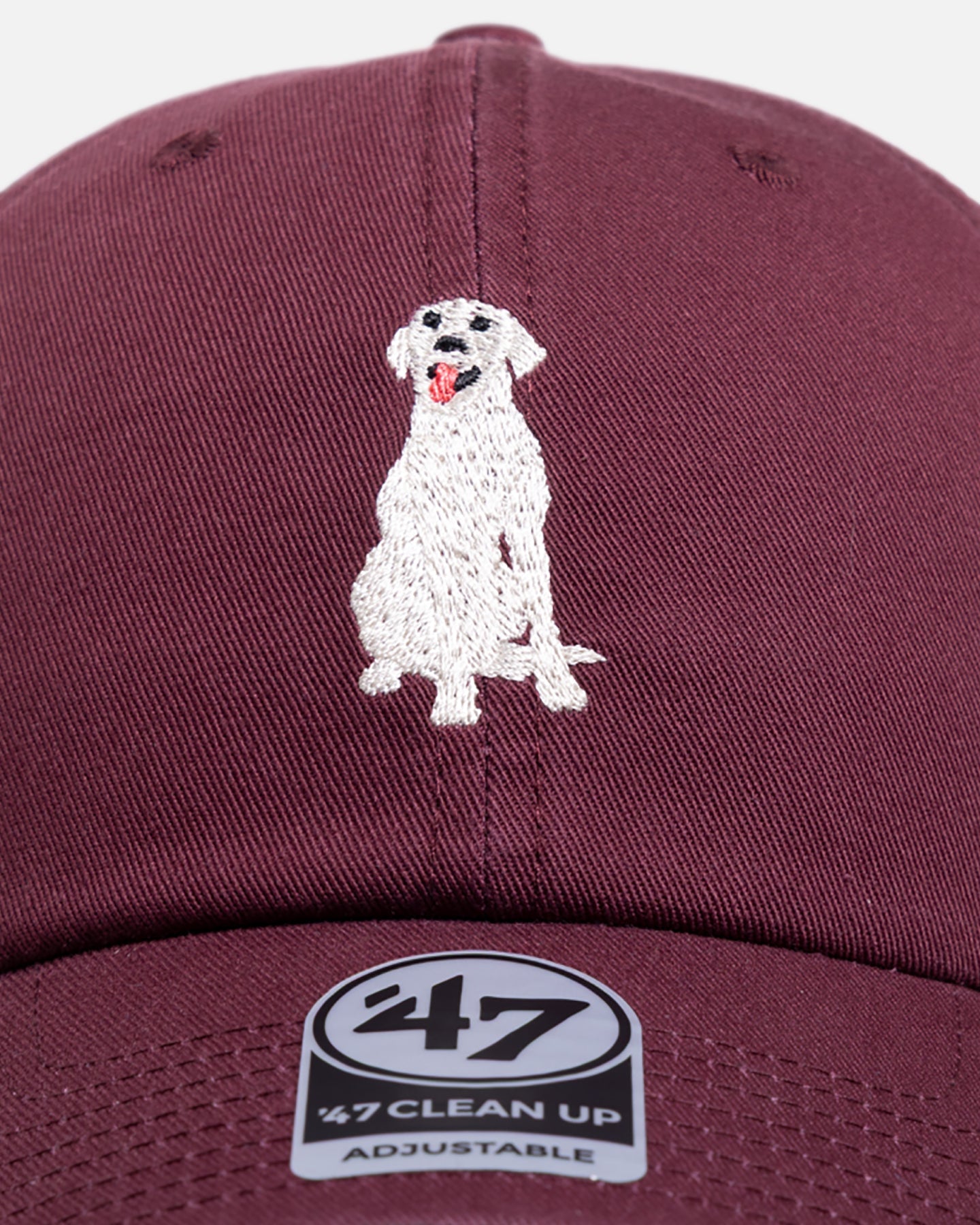 47 Brand Labrador Icon 47 Clean Up Strapback Maroon