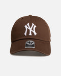 47 Brand New York Yankees 'Washed Brown' 47 Clean Up Strapback Brown