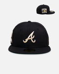 New Era Atlanta Braves 'Wool' 59FIFTY Fitted Black