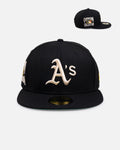 New Era Oakland Athletics 'Wool' 59FIFTY Fitted Black