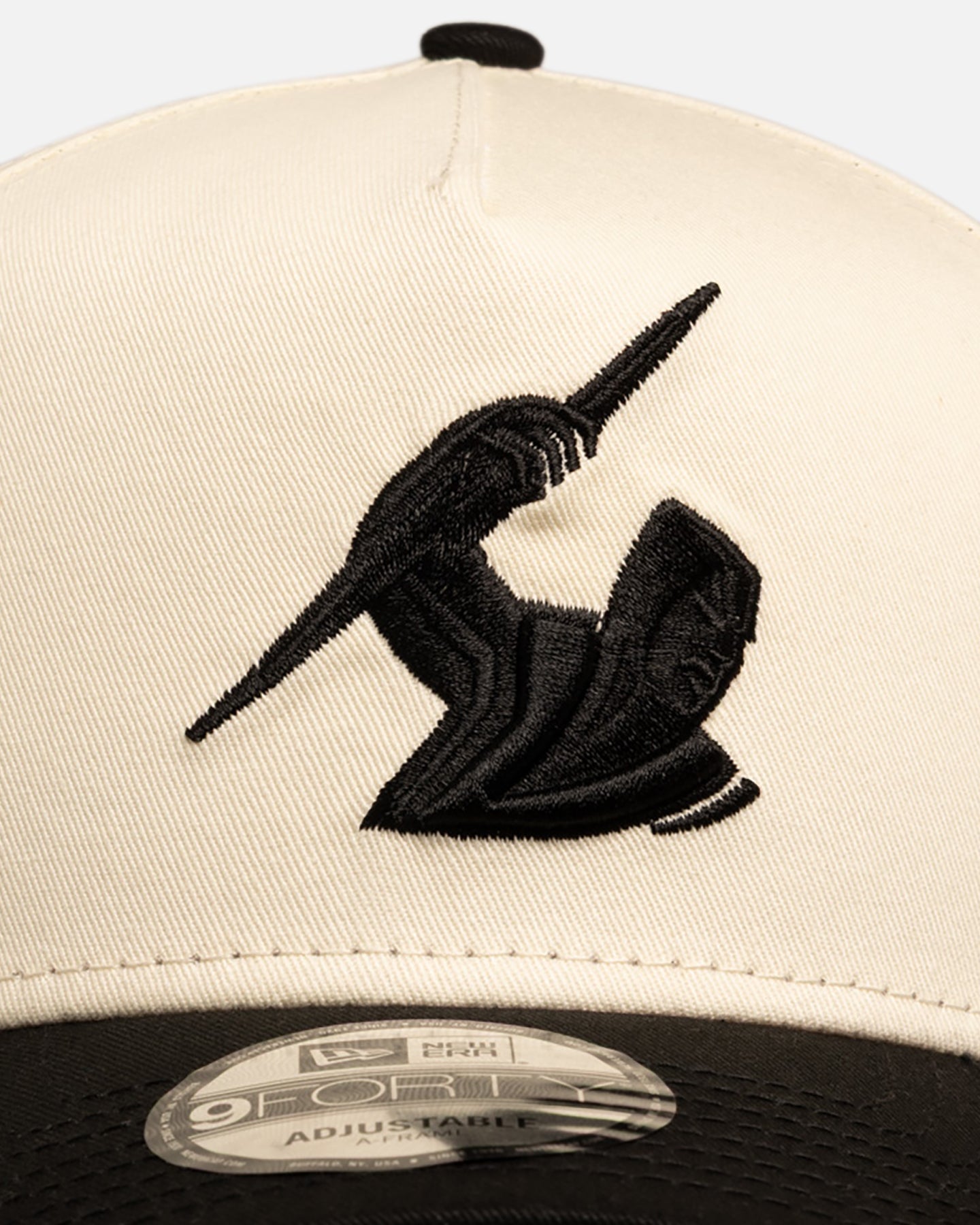 New Era Melbourne Storm 'Chrome Black' 9FORTY A-Frame Snapback White/Black