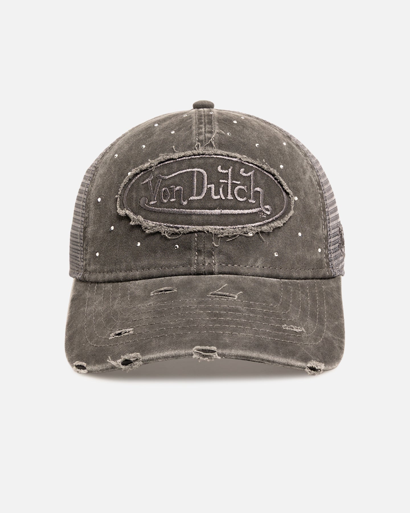 Von Dutch Glitz Trucker Strapback Black Wash