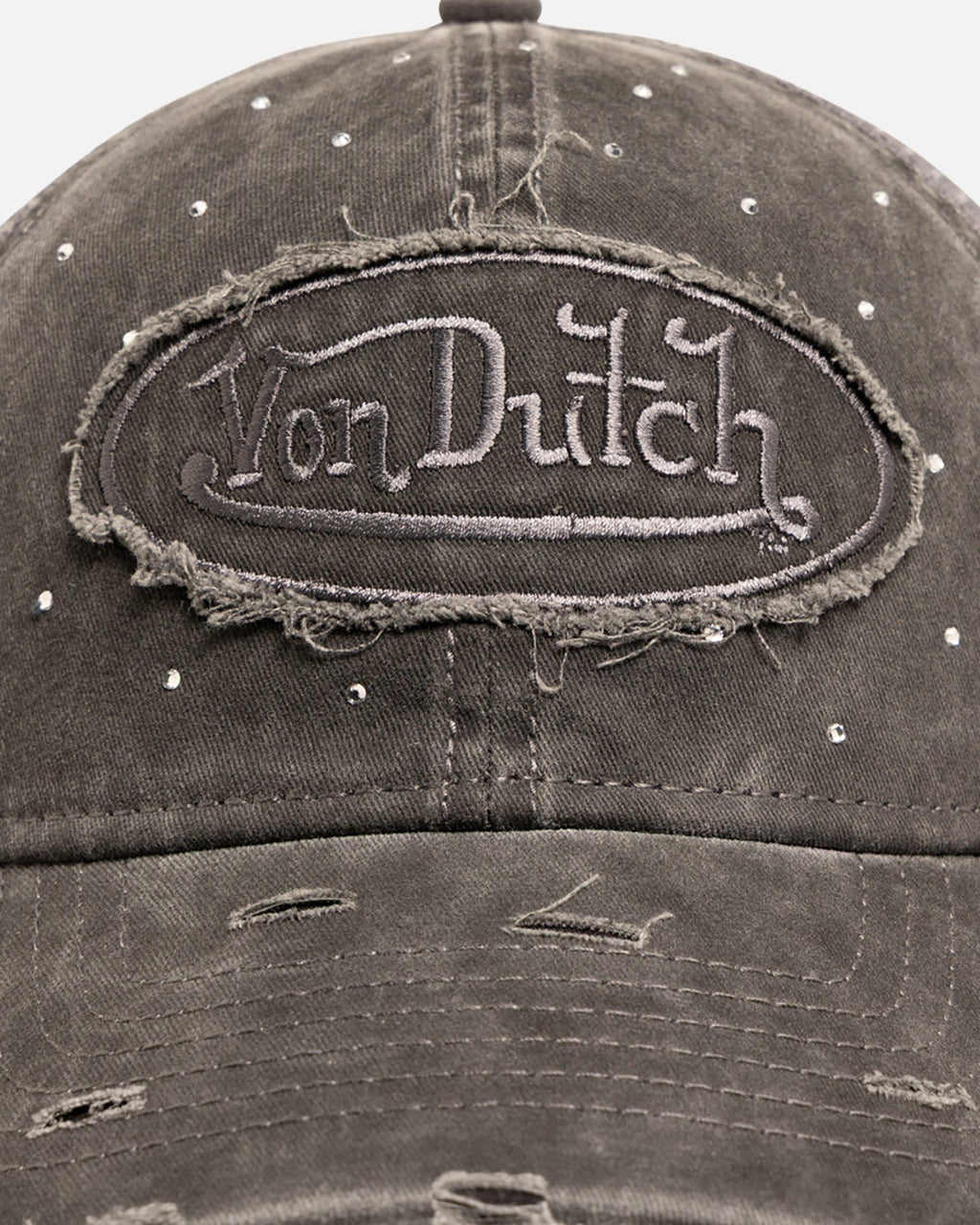 Von Dutch Glitz Trucker Strapback Black Wash