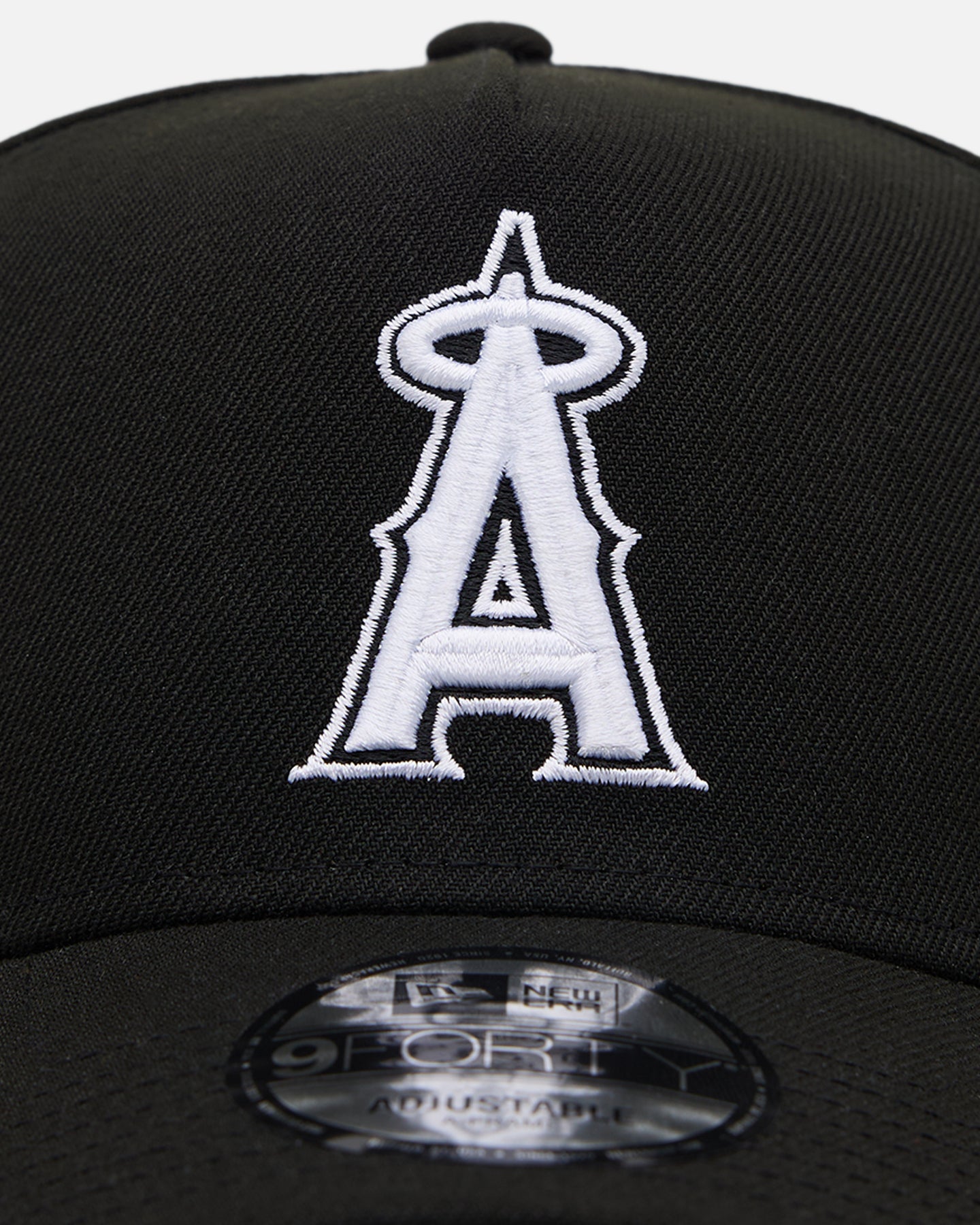 New Era Los Angeles Angels 'Easy Black and White' 9FORTY A-Frame Snapback Black/White