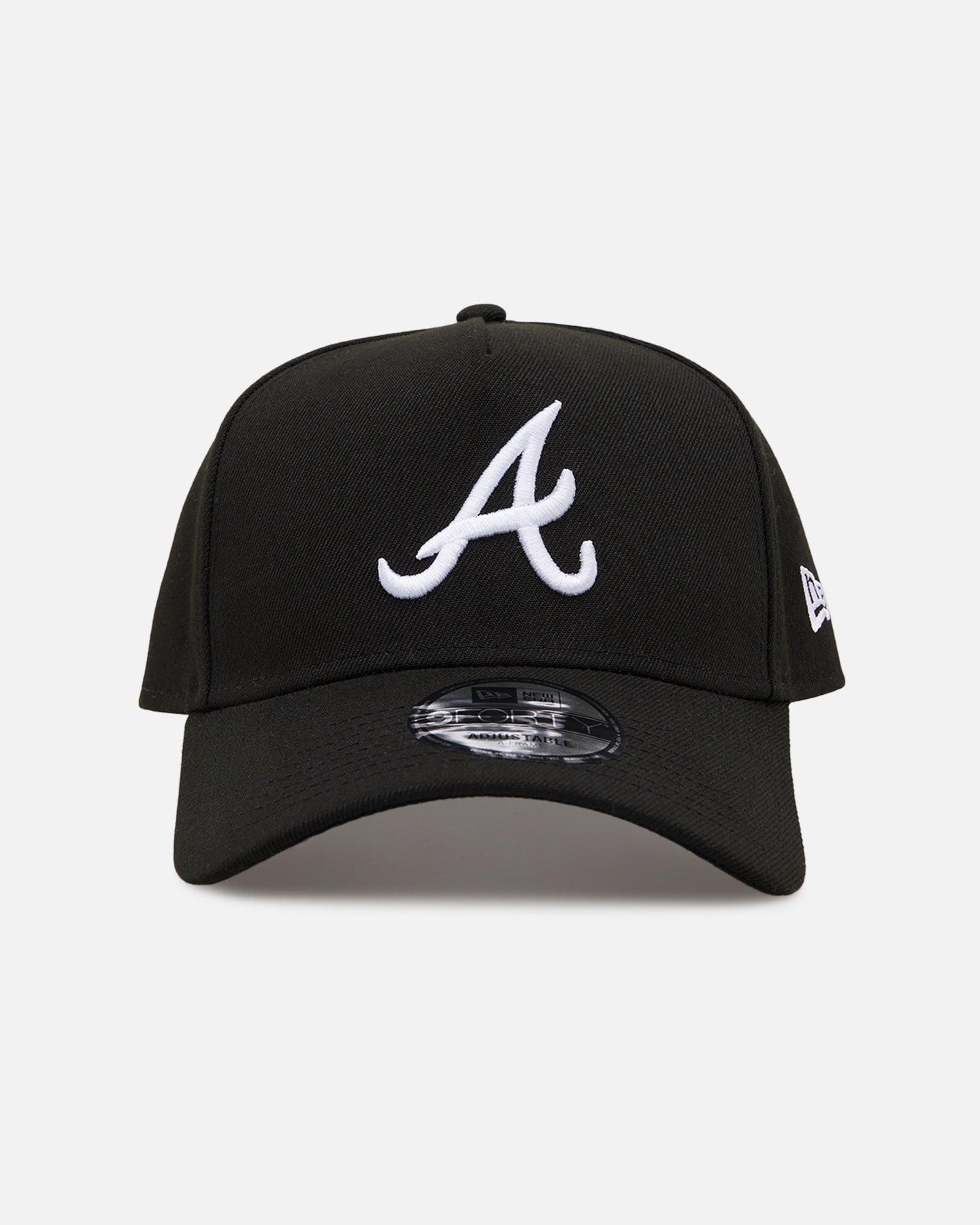 New Era Atlanta Braves 'Easy Black and White' 9FORTY A-Frame Snapback Black/White