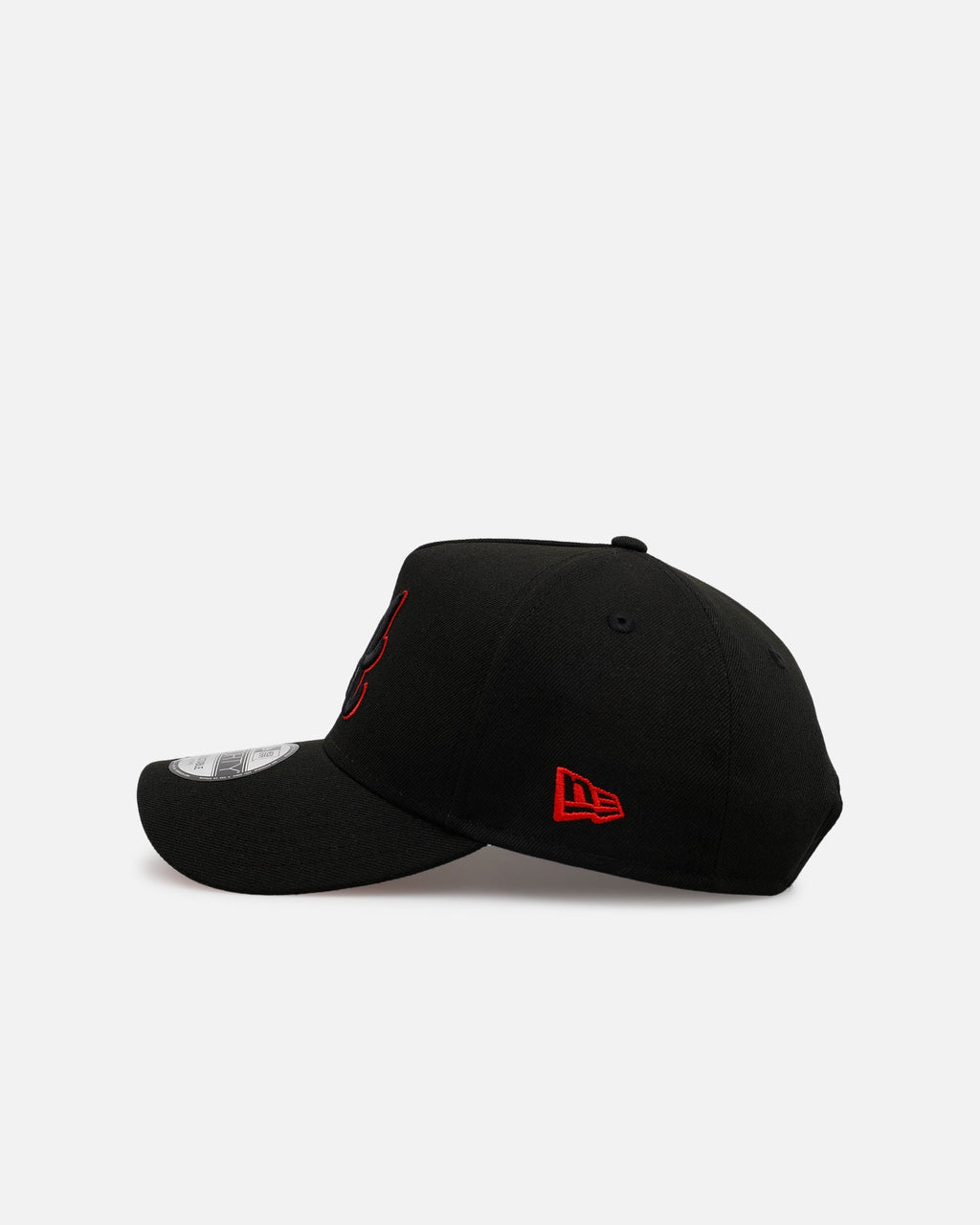 New Era Atlanta Braves 'Easy Black And Scarlet' 9FORTY A-Frame Snapback Black/Scarlet