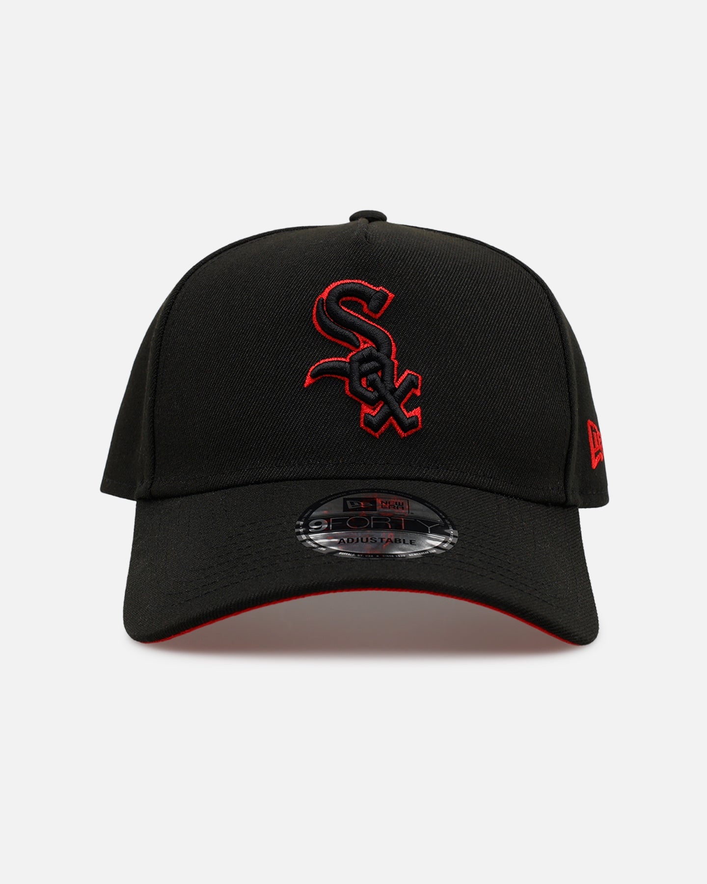 New Era Chicago White Sox 'Easy Black And Scarlet' 9FORTY A-Frame Snapback Black/Scarlet