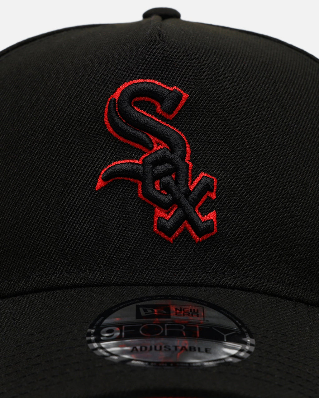 New Era Chicago White Sox 'Easy Black And Scarlet' 9FORTY A-Frame Snapback Black/Scarlet