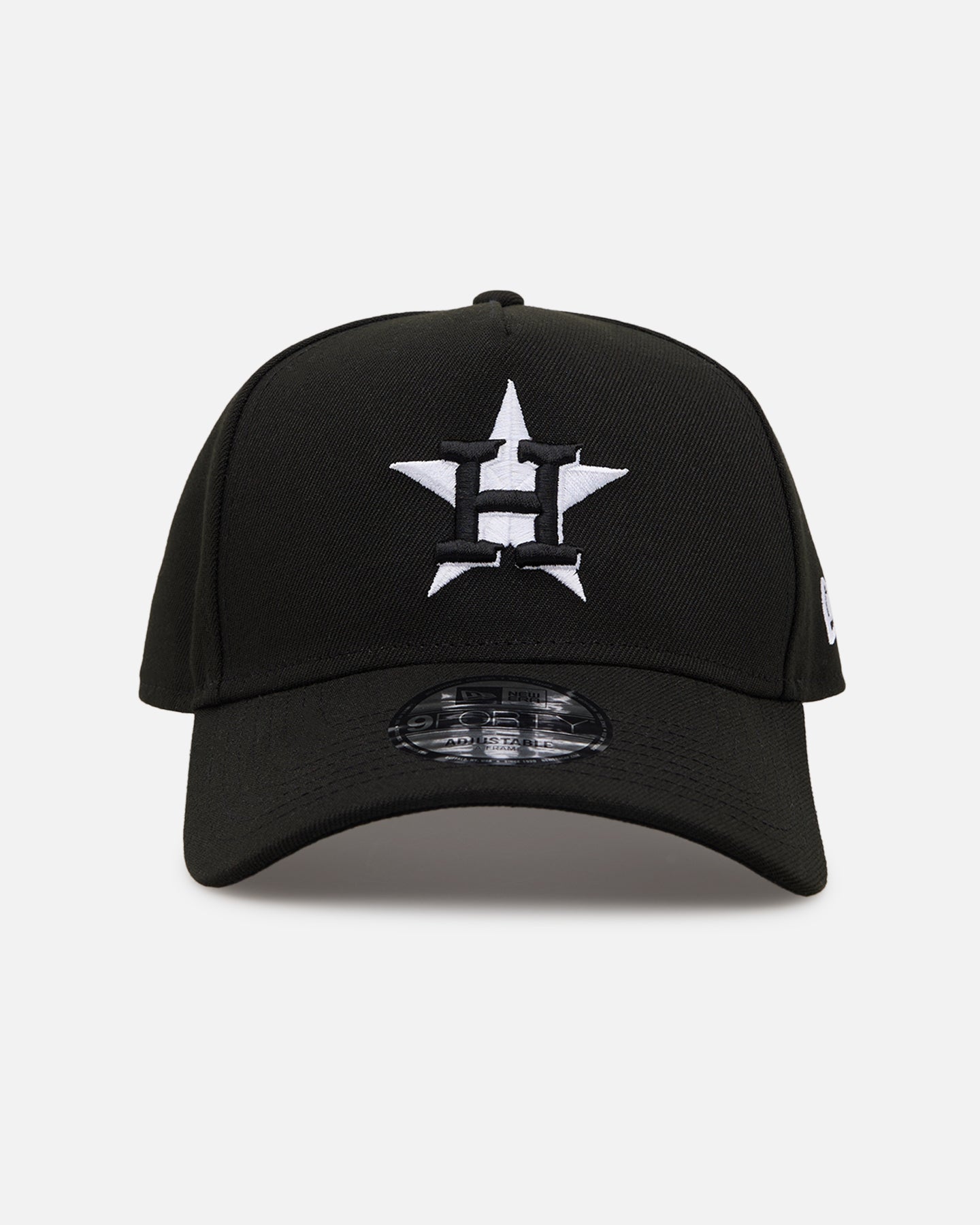 New Era Houston Astros 'Easy Black and White' 9FORTY A-Frame Snapback Black/White