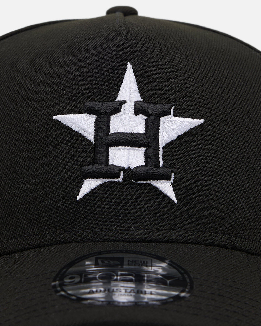 New Era Houston Astros 'Easy Black and White' 9FORTY A-Frame Snapback Black/White