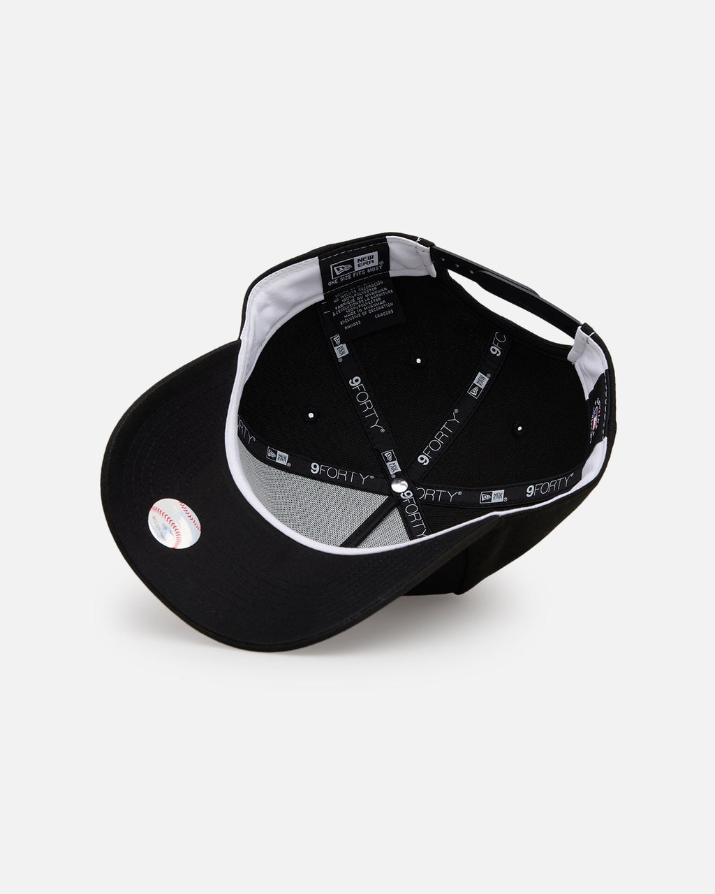 New Era Houston Astros 'Easy Black and White' 9FORTY A-Frame Snapback Black/White