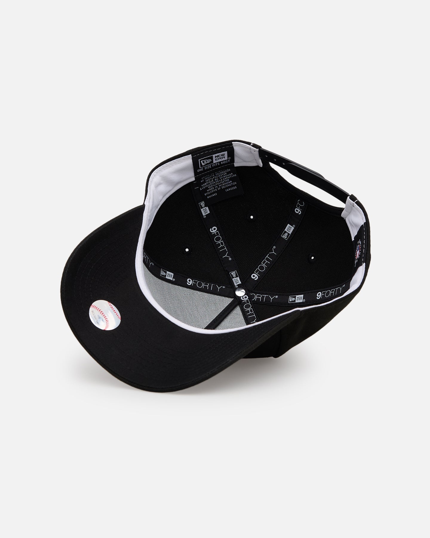 New Era Houston Astros 'Easy Black and White' 9FORTY A-Frame Snapback Black/White
