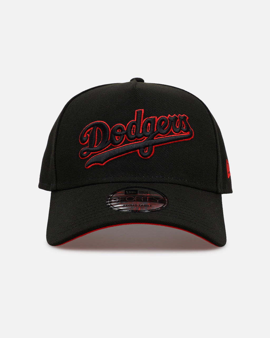 New Era Los Angeles Dodgers 'Easy Black And Scarlet' 9FORTY A-Frame Snapback Black/Scarlet