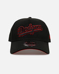 New Era Los Angeles Dodgers 'Easy Black And Scarlet' 9FORTY A-Frame Snapback Black/Scarlet