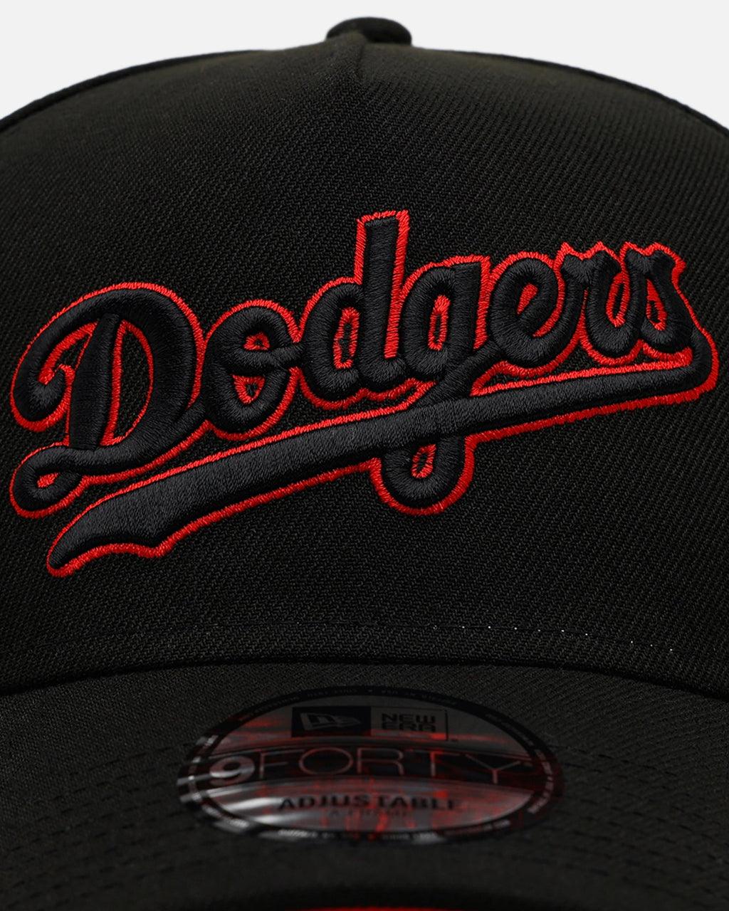 New Era Los Angeles Dodgers 'Easy Black And Scarlet' 9FORTY A-Frame Snapback Black/Scarlet
