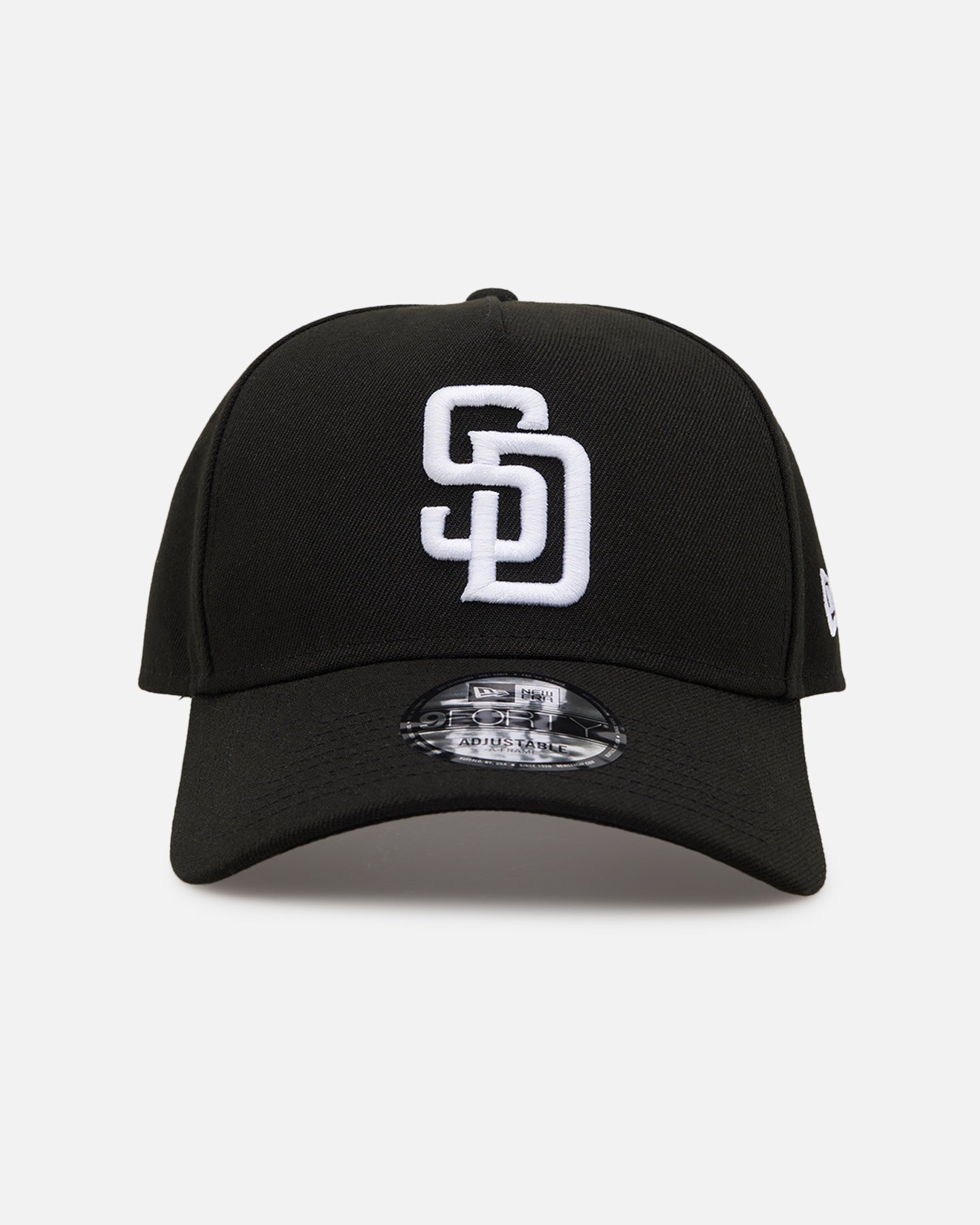 New Era San Diego Padres 'Easy Black and White' 9FORTY A-Frame Snapback Black/White